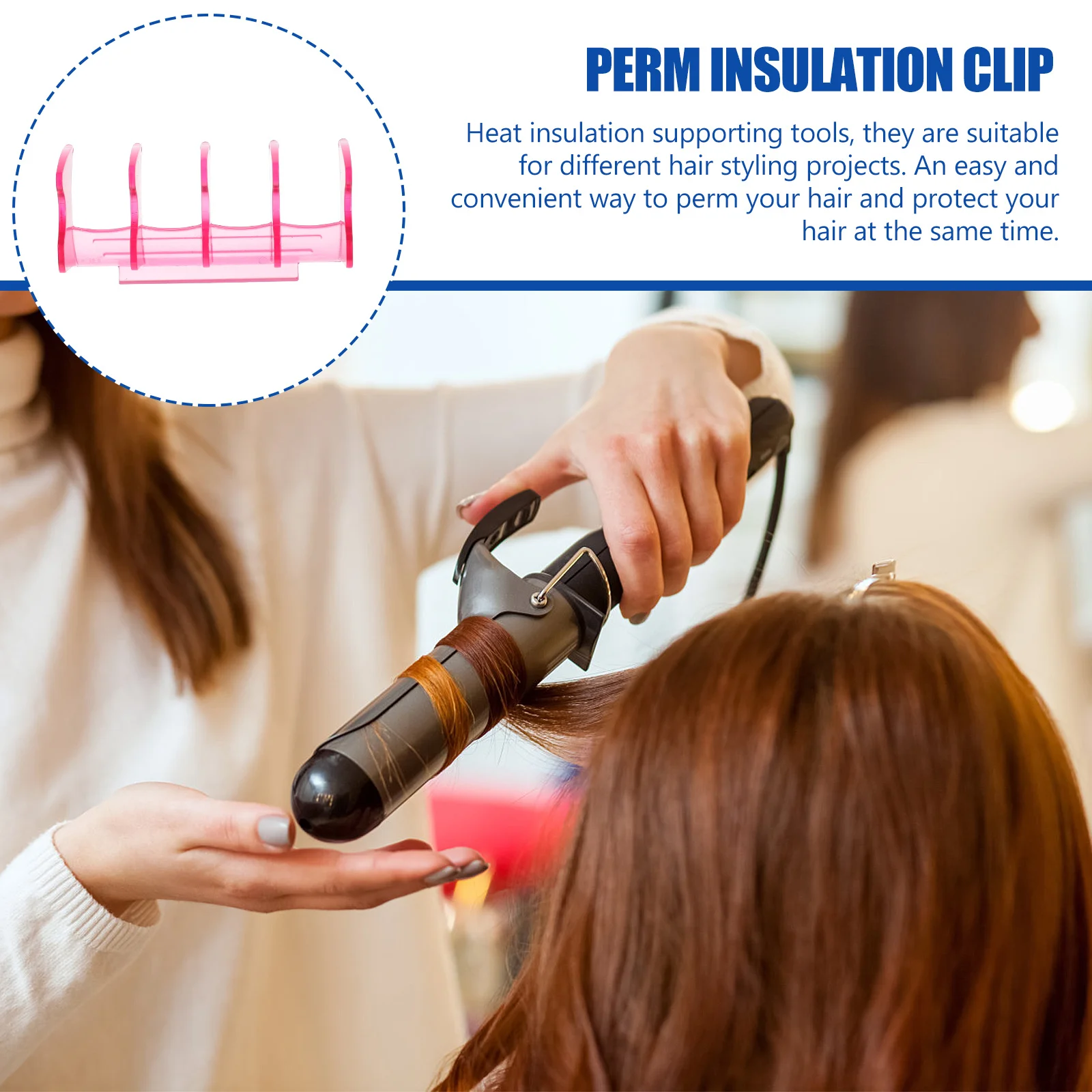 

30Pcs Perm Curling Insulation Clips High Quality Heat Protection Holders for Hair Styling Salon Use Multi Functional Easy to Use