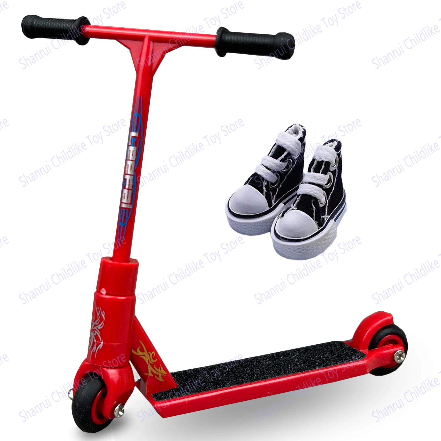 Patinete de dedo de dos ruedas, zapatos de dedo, Mini tela, juguetes educativos para niños, bicicleta de dedo, juguete divertido