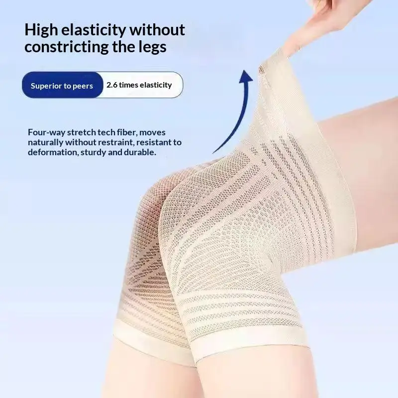 Knee Cover 1 Pair Summer Breathable Non Slip Kneepads Joint Pain Relief Support for Fitness Travel