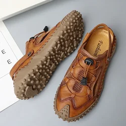 Comfortable Man Sandal Men Sandals for Men 2024 Designer Men's Shoes Man's Leather Sandal Summer Men's Slippers Trend Trending