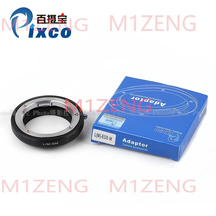 

LM-EOSM Adapter Ring for leica M LM ZM VM mount Lens to canon EF-M EOSM Mirrorless camera eosm/m1/m2/m3/m5/m6/m10/m50/m100