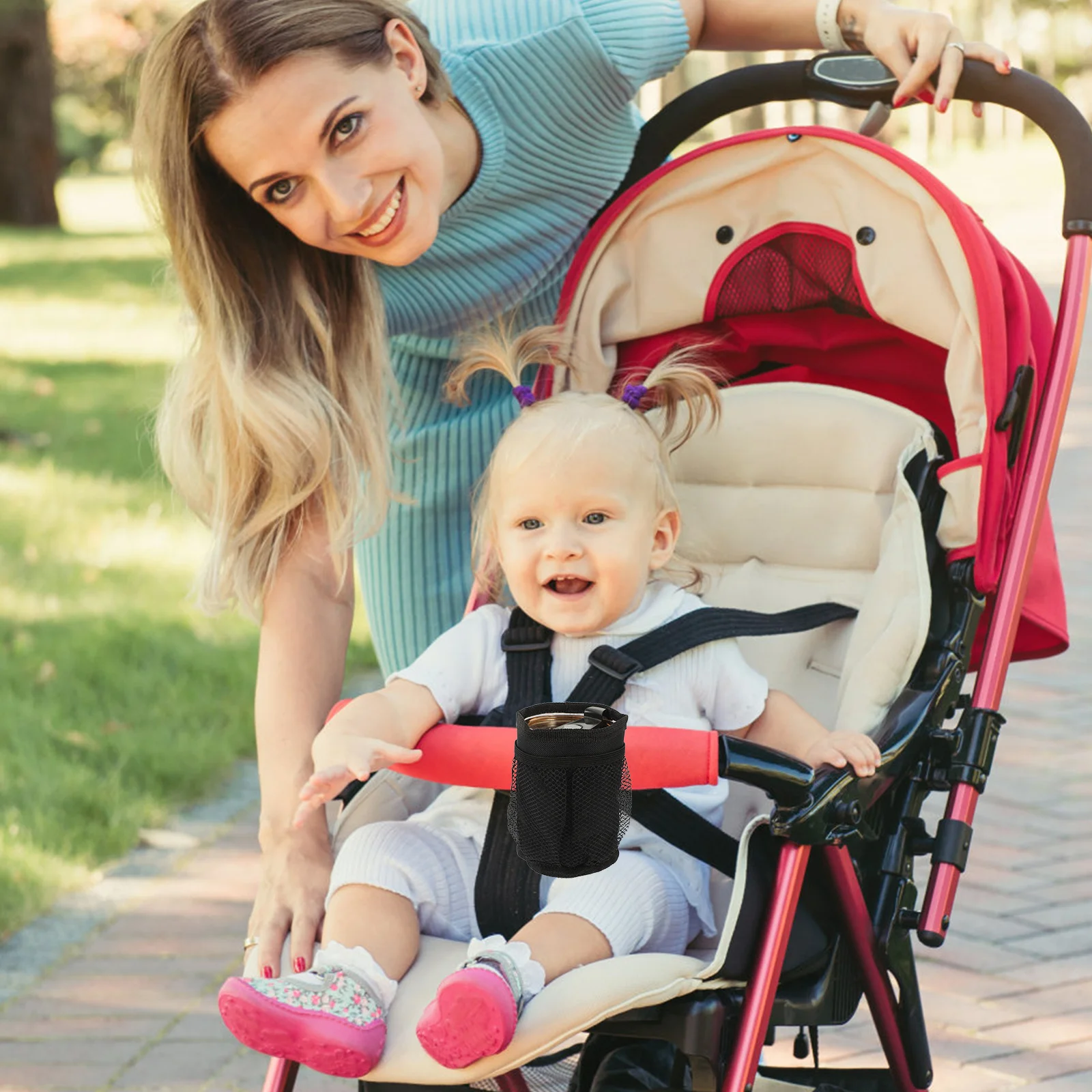 

Convenient Bag Hanging Cup Holder Compact Stroller Milk Bottle Holder Detachable Outdoor Bottle Supply Wheelchair