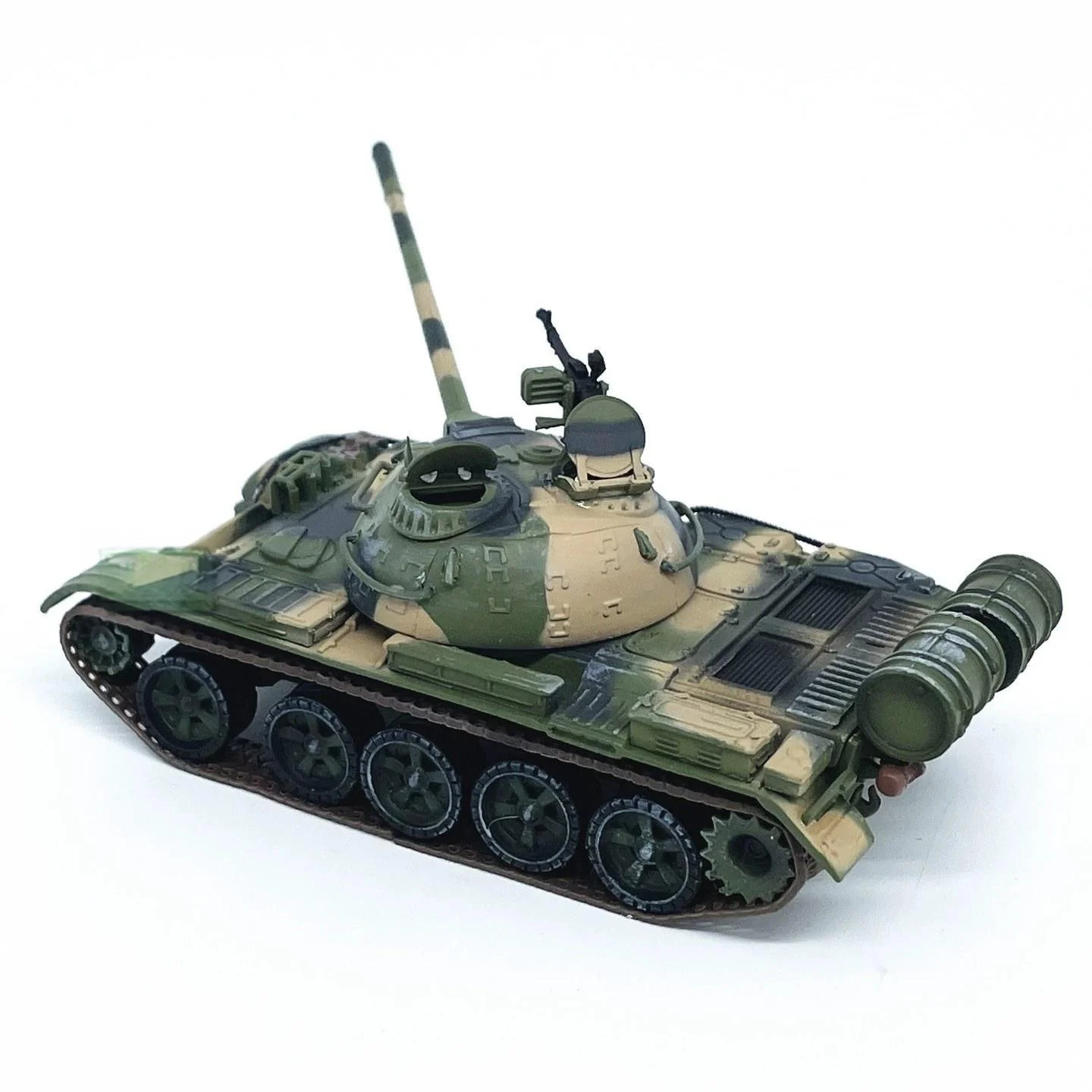 1:72 China Type 59 Wz120 Tank Model Alloy Body Three-Color Coating Glue-Free Color Separation Finished Decoration