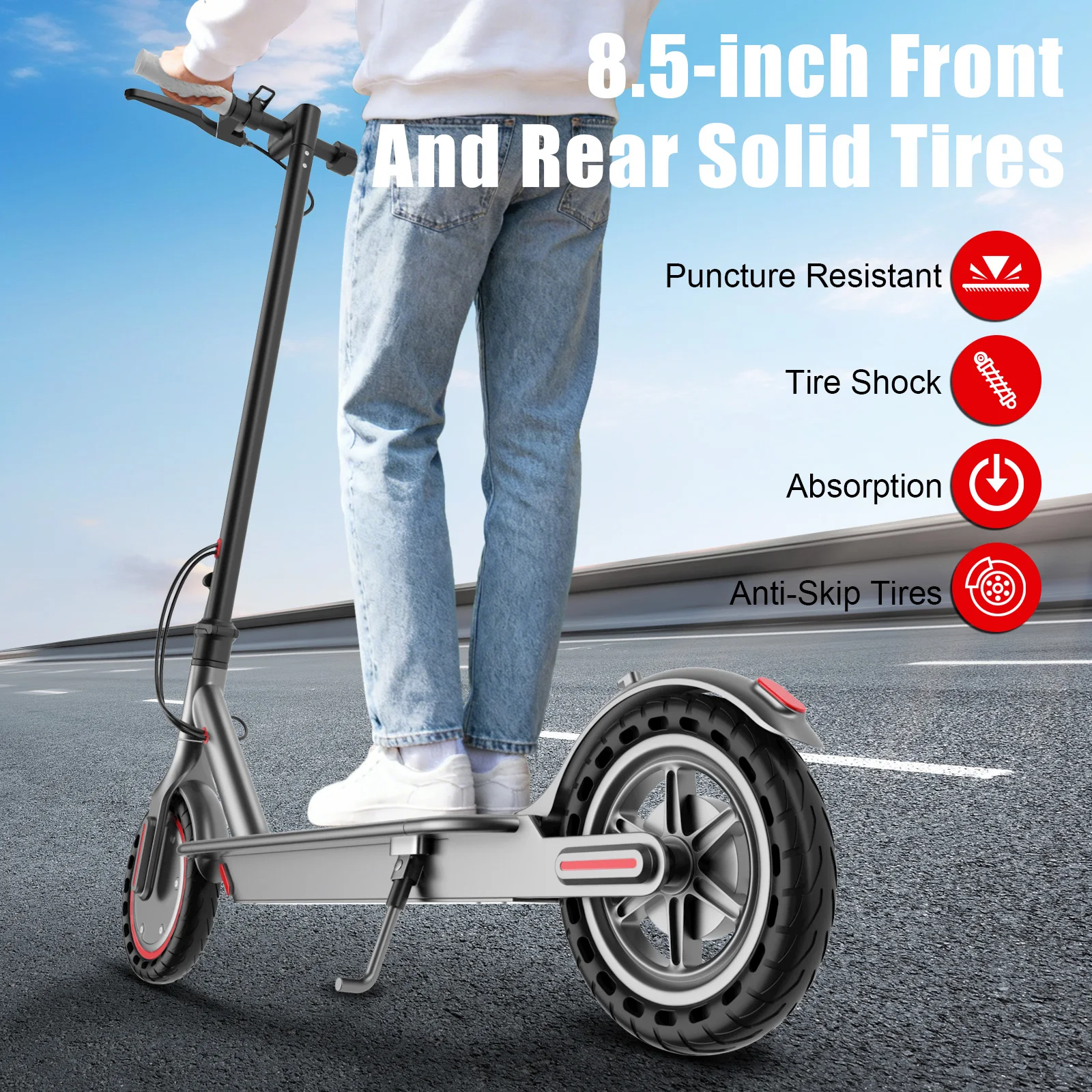 Upgrade 2026 ESBS/TX01 Leistungsstarker Elektroroller 25/45KM Super Reichweite 8,5"/14" Klapproller Schnelle Lieferung Smart E-Scooter – Detail 14