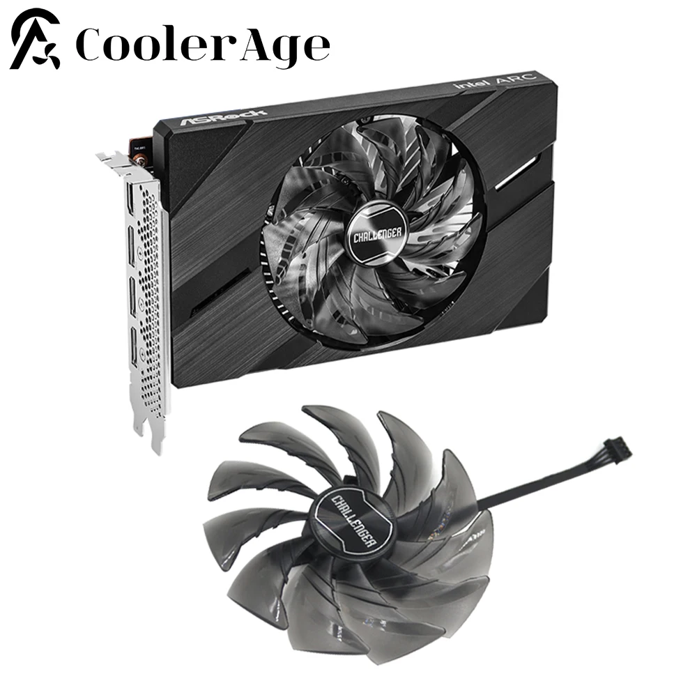 

Fan Video Card 95MM CF1010H12S For Asrock Arc A380 6GB Challenger ITX OC Replacement Graphics Card GPU Fan