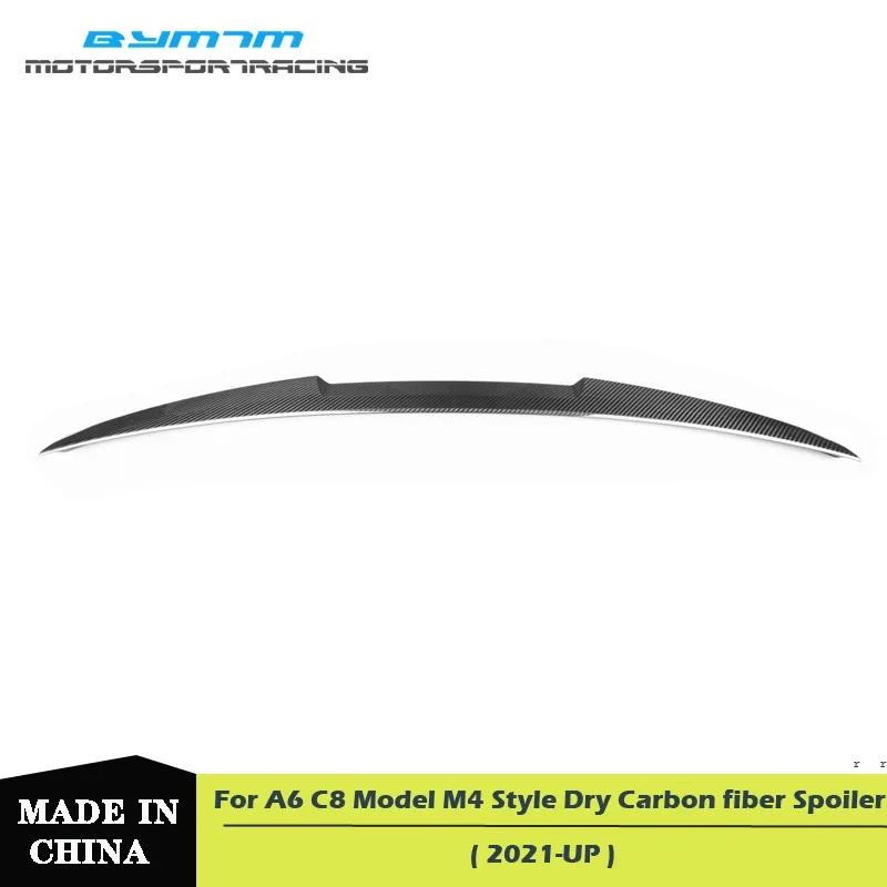 

Car exterior decoration M4 Style Excellent Dry Carbon fiber Spoiler For Audi A6 C8