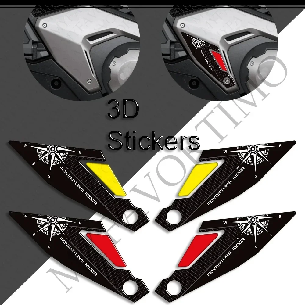 X-ADV XADV X ADV 750 สําหรับHonda 2021 2022 2023 2024 ป้องกันถังล้อ 3Dสติ๊กเกอร์Decals Body Fender Shell Fairing