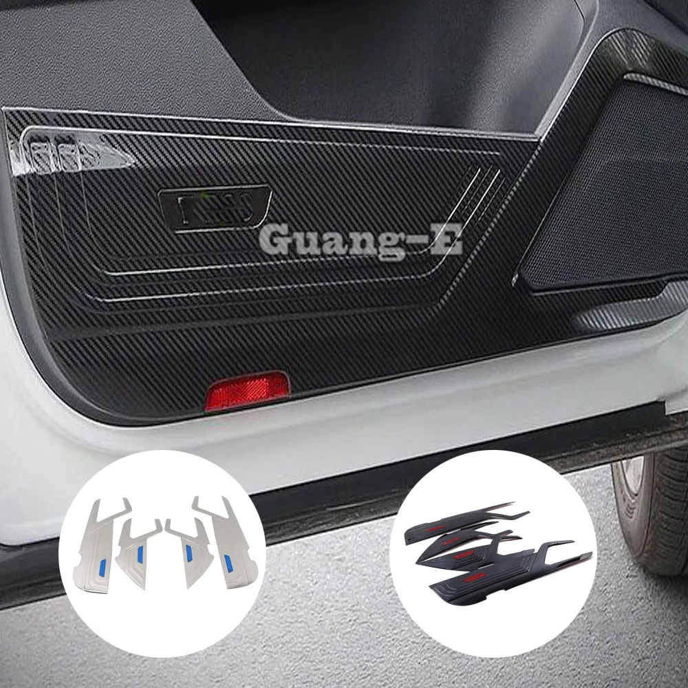 

Car Inner Door Anti Kick Pad Protection Anti-Kick Board Decoration Plate For Volkswagen VW T-ROC TROC 2017 2018 2019 2020 2021