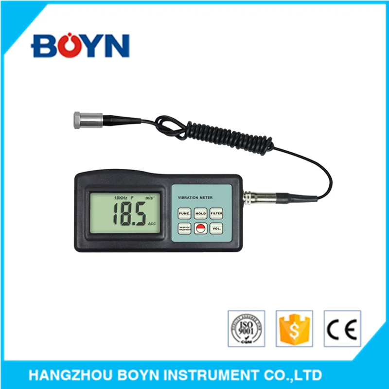 High Accuracy Portable Digital Display Vibration Meter for Site Vibration Measurement of All Rotating Machinery