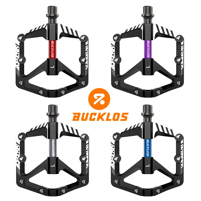 

Велосипедные педали BUCKLOS из алюминиевого сплава, расширенные, нескользящие, для MTB и шоссейных велосипедов, с подшипниками DU, сверхлегкие, запчасти для велоспорта