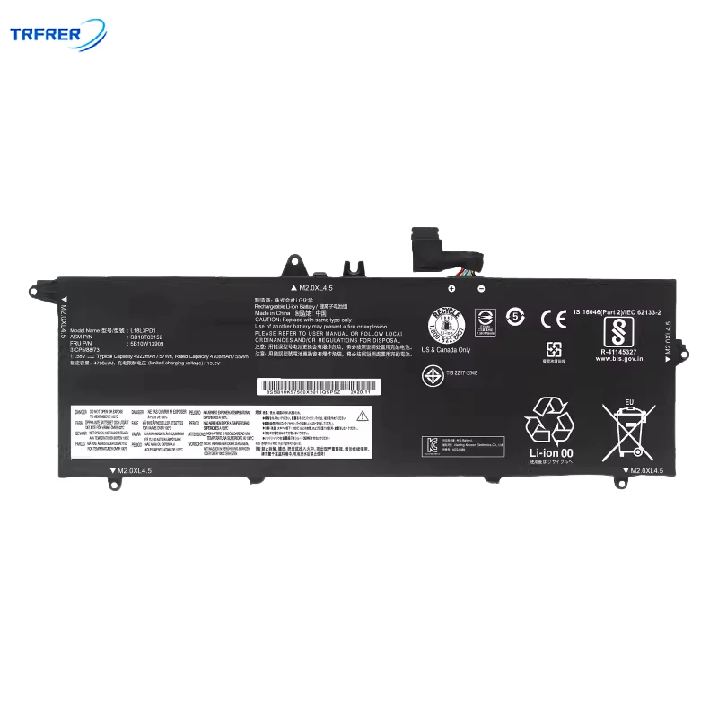 

Аккумулятор L18M3PD1 11,52 в 57wh для ноутбука Lenovo ThinkPad t490s t495s L18L3PD1 L18M3PD2 L18C3PD2 5B10W13878 SB10T83123