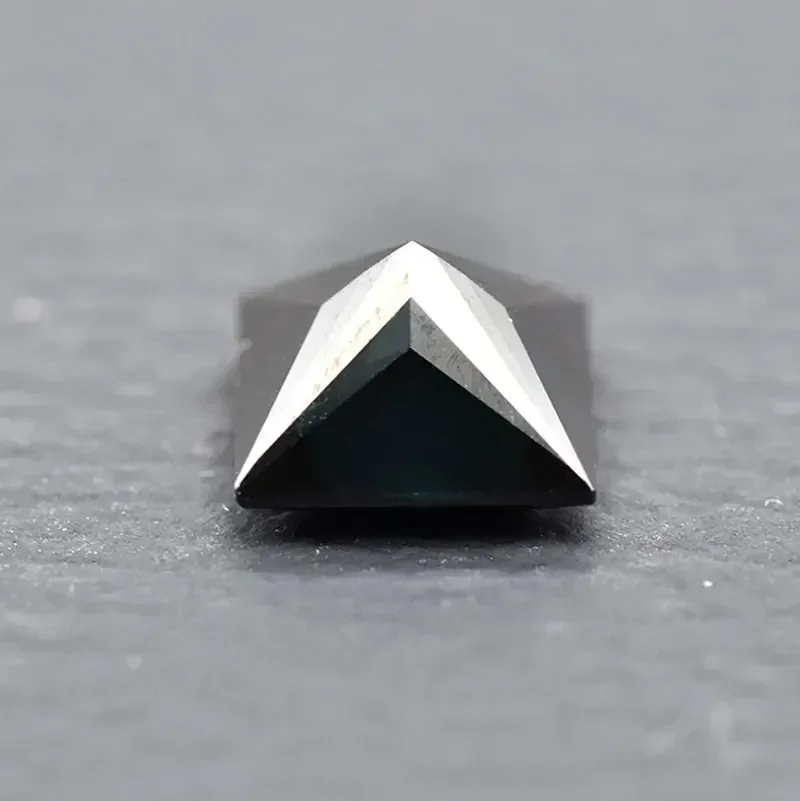 Pierre de moissanite noire naturelle, coupe princesse, diamant de laboratoire, pierres précieuses pour bijoux à bricoler soi-même, matériaux exécutifs pour certificat GRA