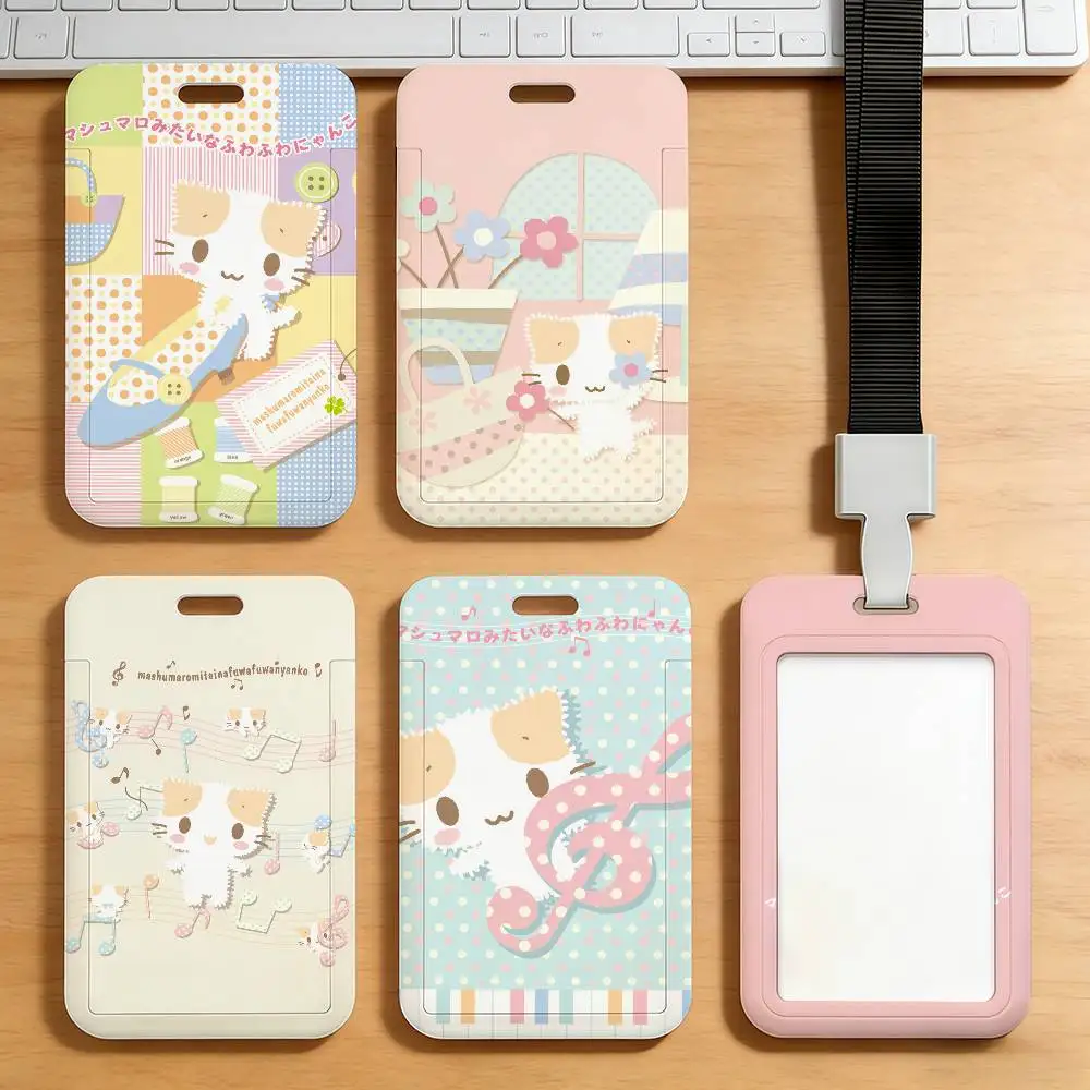 

Милый мультяшный картхолдер M-Masyumaro Sa для студенческих карт, карт питания, проездных на общественный транспорт и метро