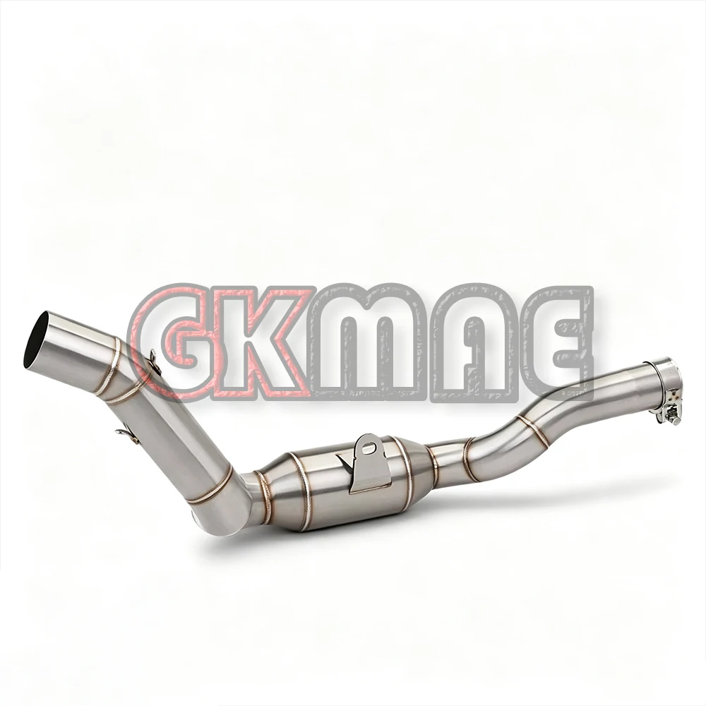 Fit For QJMOTOR SRK550 SRK550RS SRK550RR Motorcycle Modified Exhaust System Straight Through Muffler Stainless Steel Mid Pipe