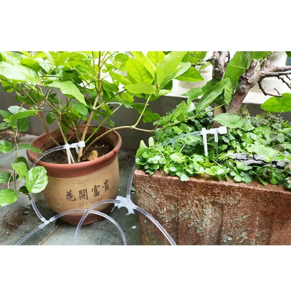 Greenhouse Garden Drip Irrigation Kit 4/7mm Hose Adjustable Plant Watering System 10/20/30M with Regulating Valve