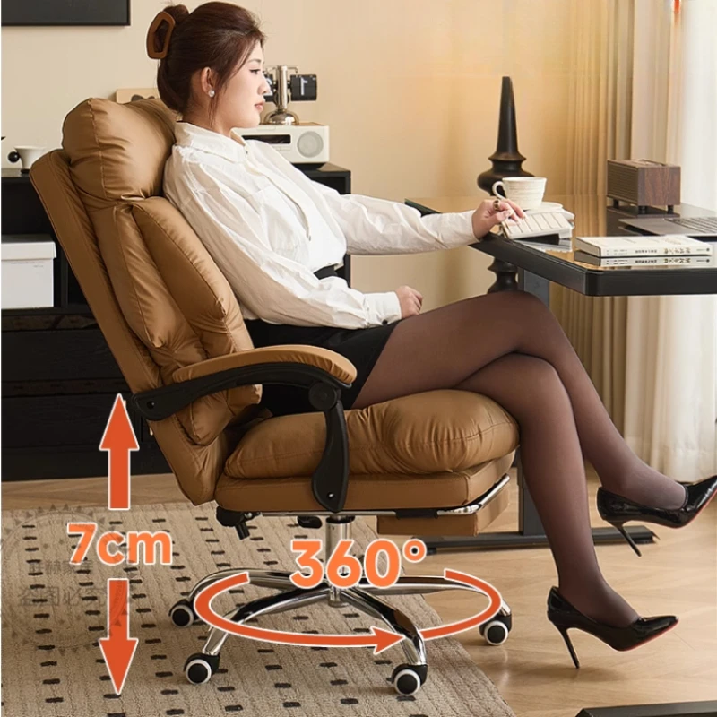 

For Nordic Rolling Office Chair Luxury Foot Bureaux Ergonomic Gaming Chair Manger Relaxing Sedia Ufficio Home Office Furniture