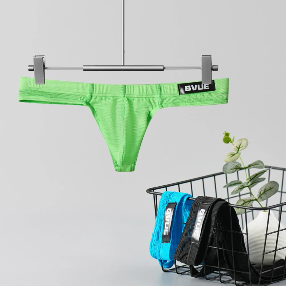 

Mens G-String Mesh Thongs Breathable Quick-Dry Underwear for Sports and Daily Wear Soft Fabric Comfortable Fit