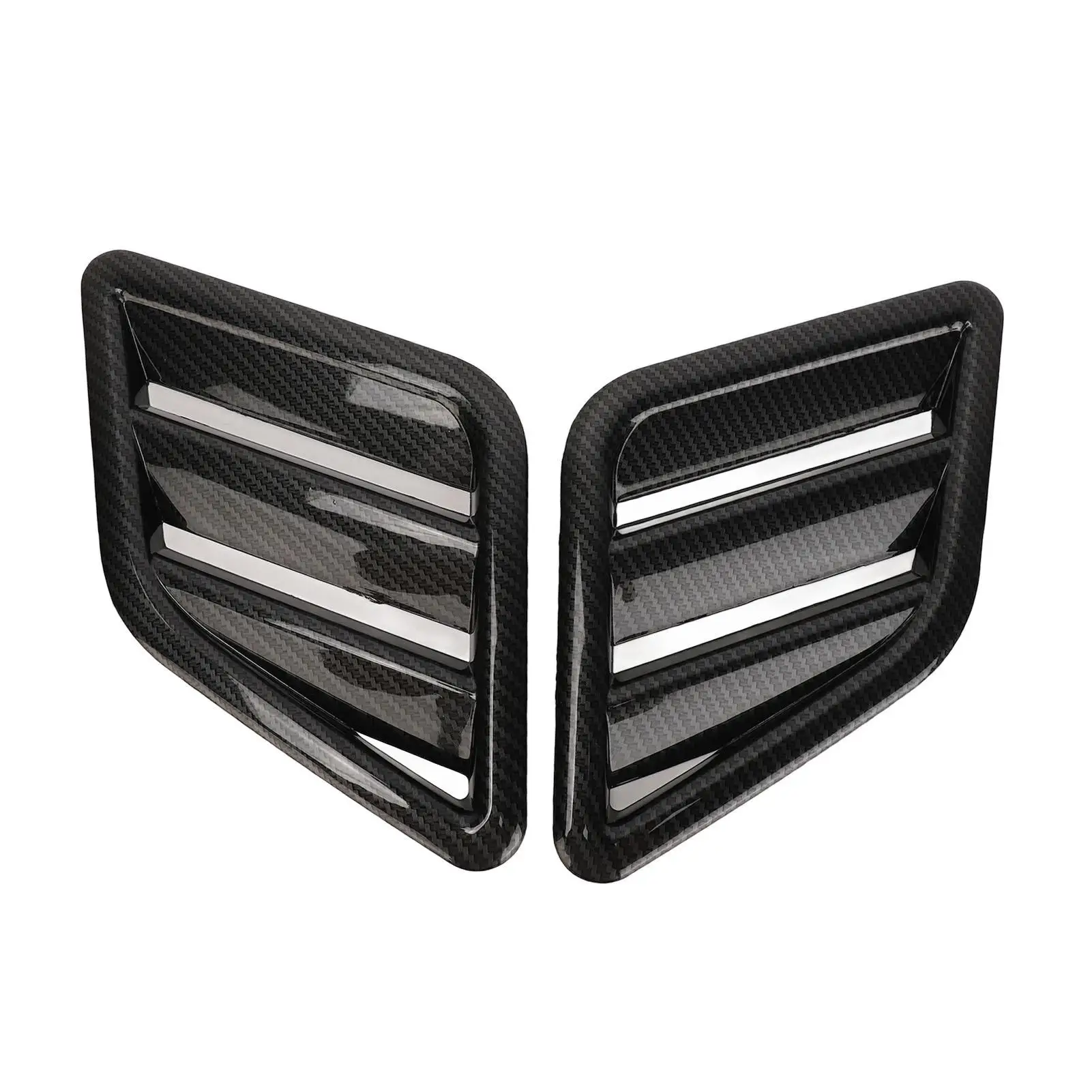 

2 Pcs Engine Hood Air Vent Cover ABS Front Upper Bonnet Hood Air Outlet Grille Replacement for car Accessories