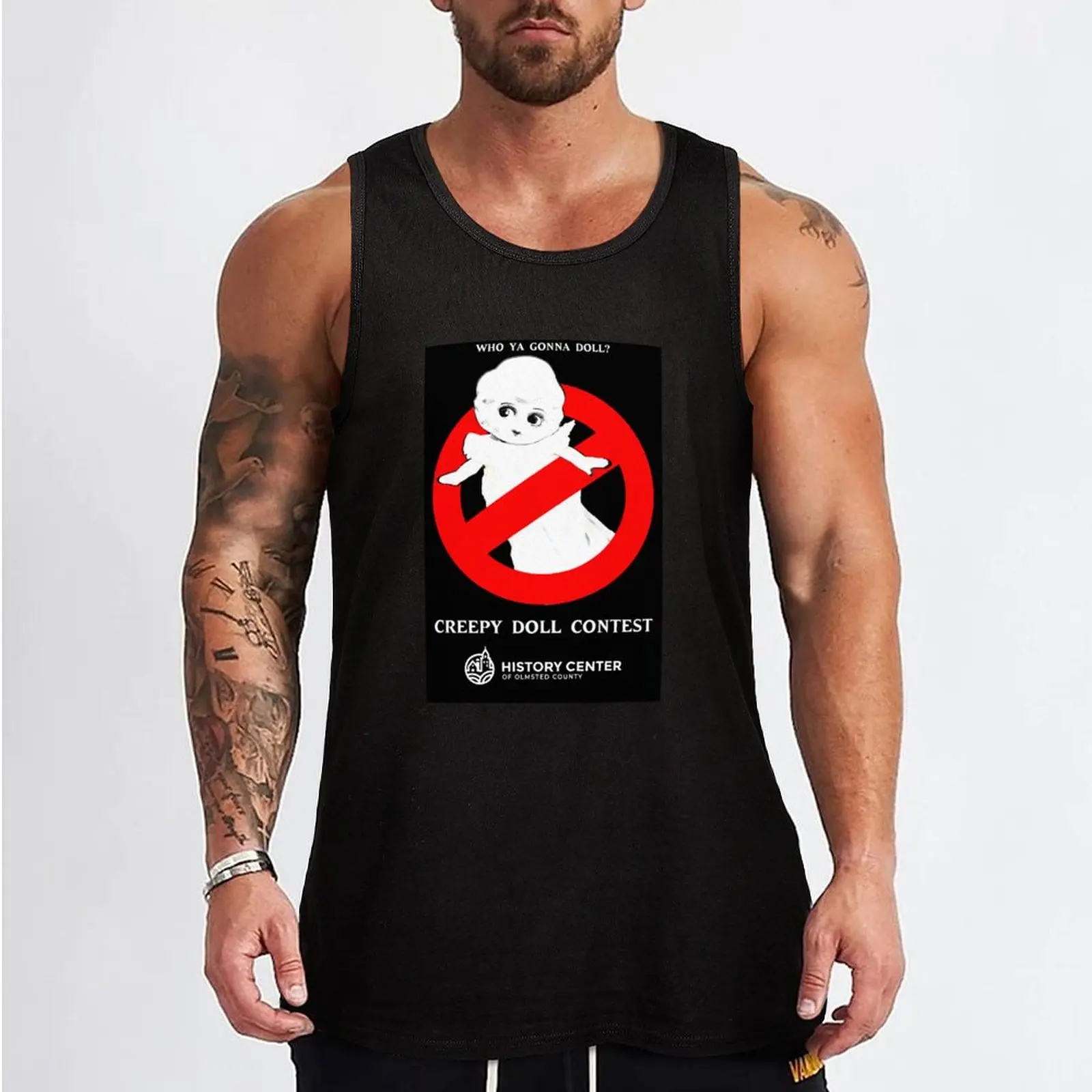 Creepy Doll Contest 2022 Design - Samantha Tank Top t-shirt Men's gym shirts sports t-shirts for men sexy clothes men