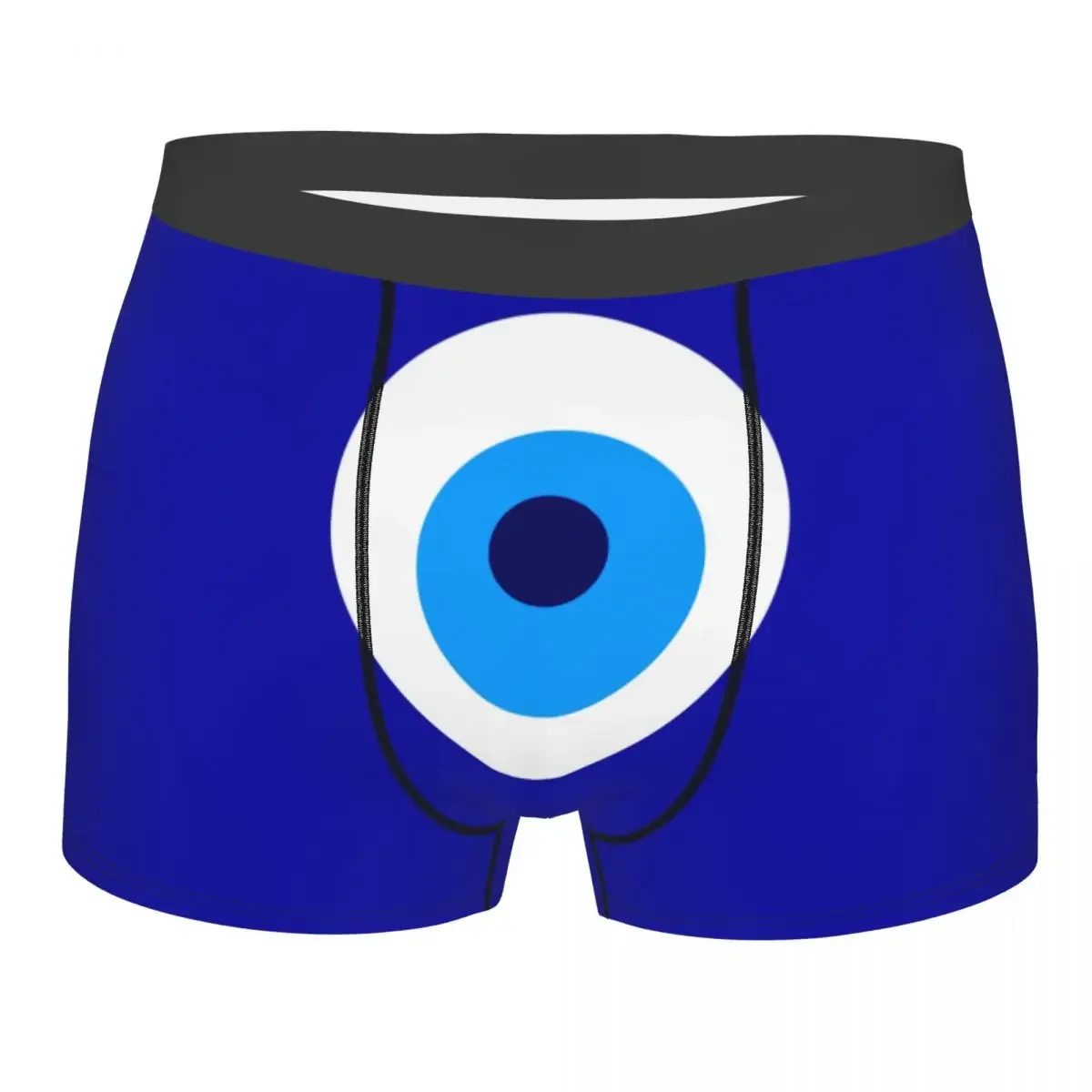 Male Fashion Nazar Evil Eye Protection Symbol Underwear Amulet Turkish Boxer Briefs Soft Shorts Panties Underpants