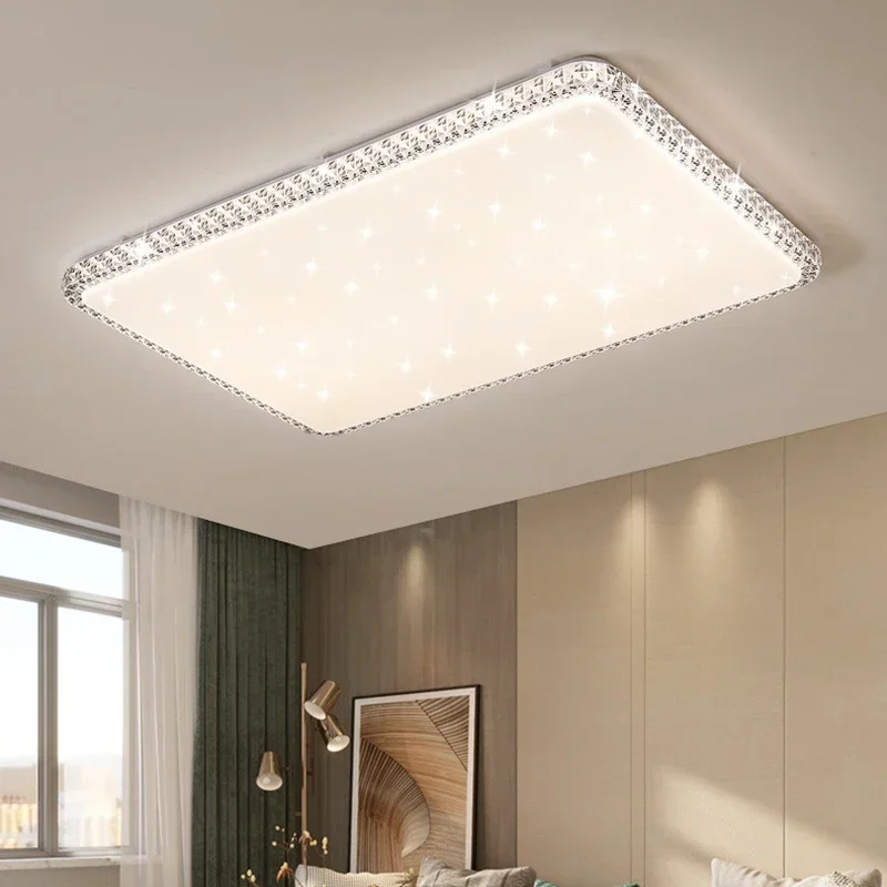 Imagem -03 - Moderna Lâmpada de Teto Led para Sala Estar Jantar Quarto Vestiário Luz Teto Lustre Casa Decorar Luminária Interior