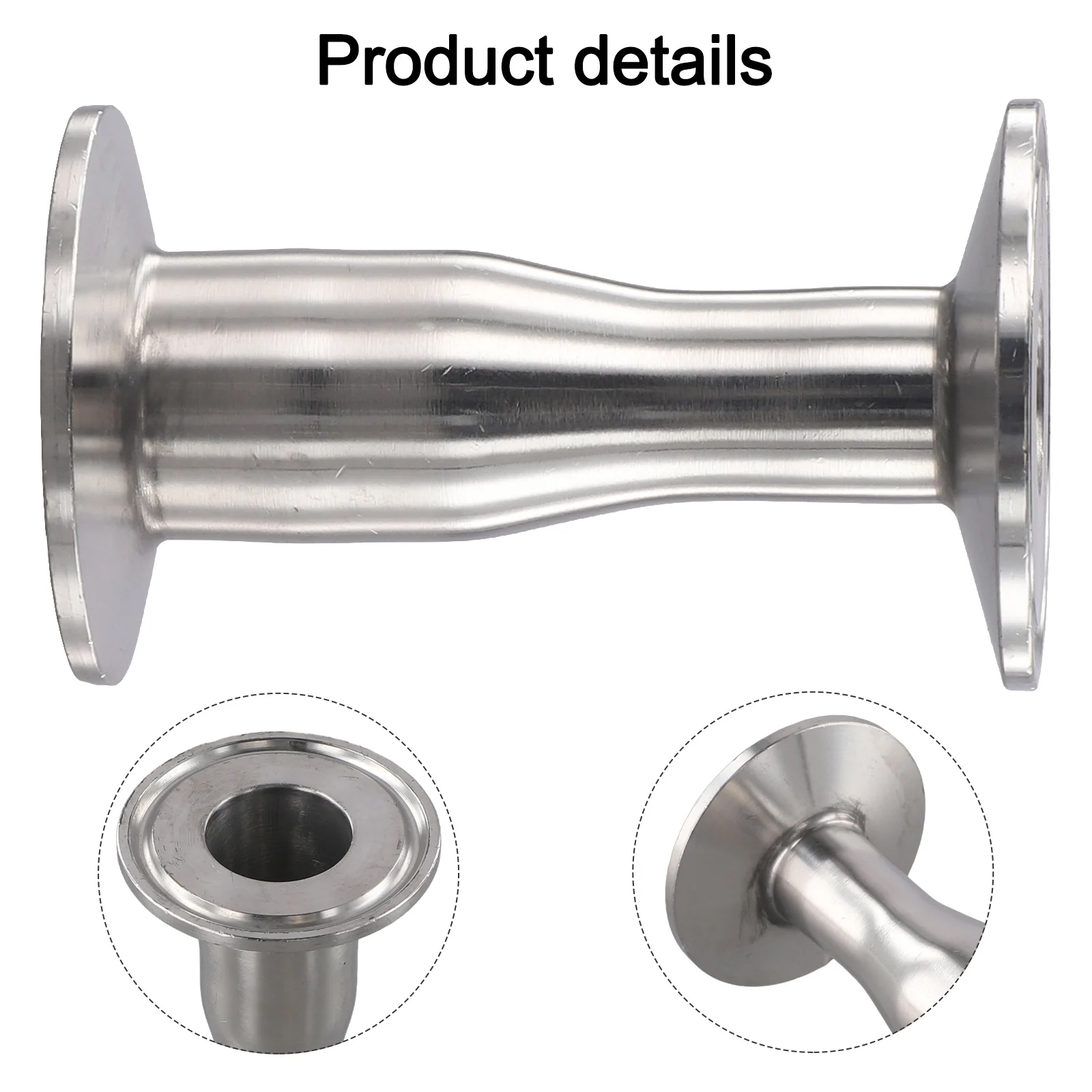 304 Stainless Steel Reducer Tri Clamp Non-Permanent Sealing 19MM 3 4 X 25MM 1 Reducer Tri Clamp Automotive Applications