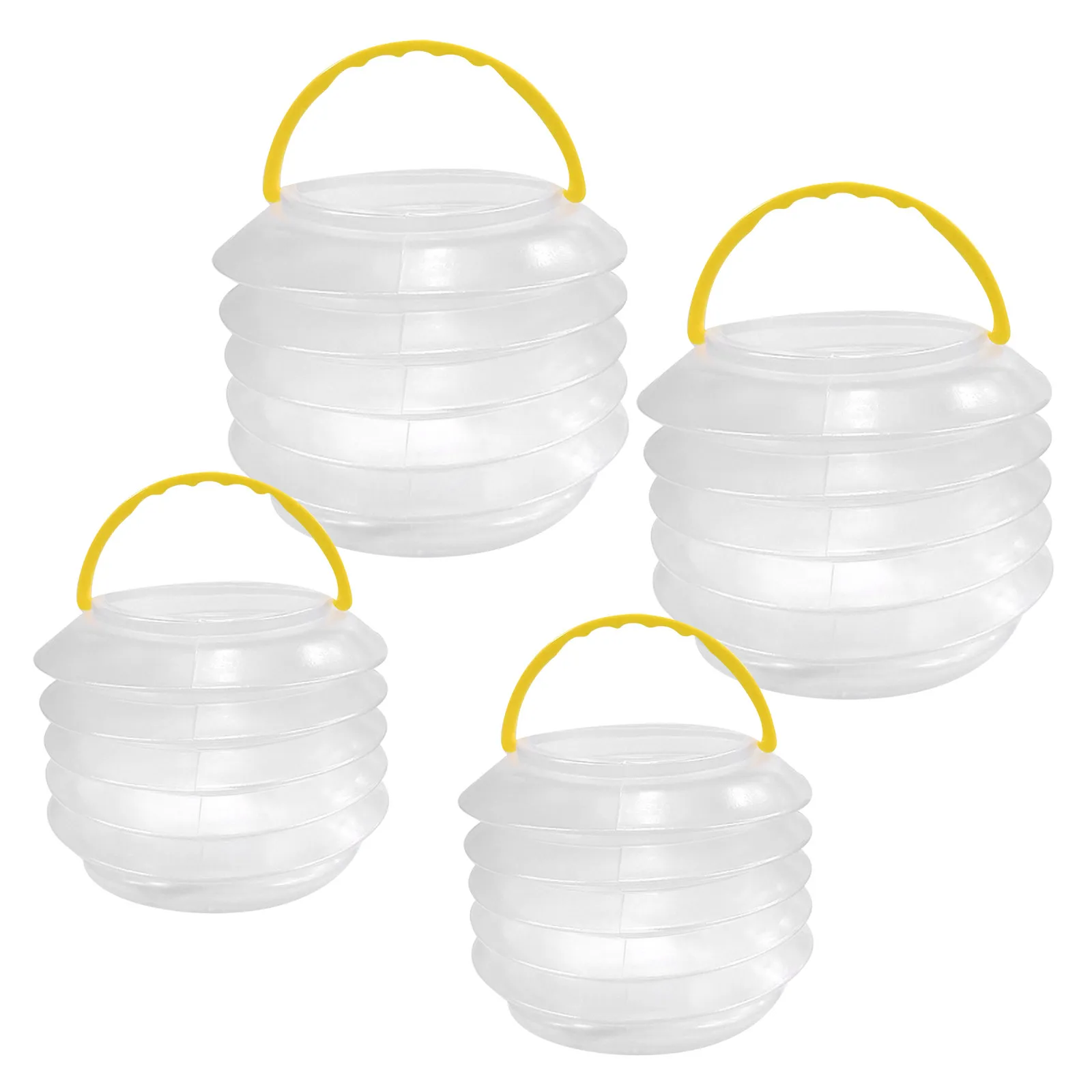4Pcs Portable Brush Wash Bucket Foldable Paint Brush Holder for Watercolor and Gouache Lightweight Travel Friendly Art Tool with