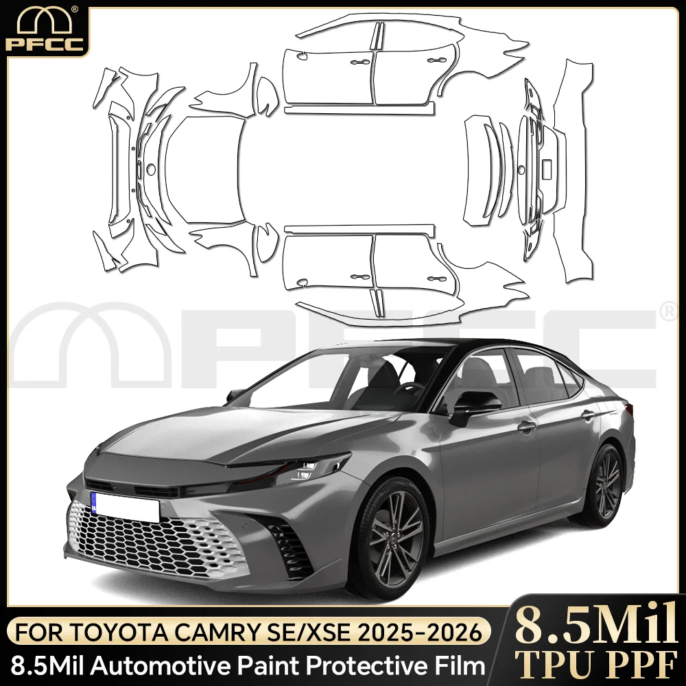 

Для Toyota CAMRY 2025: Прозрачная защитная пленка из ТПУ для кузова, предварительно вырезанная, комплект для защиты лакокрасочного покрытия, аксессуары для автомобиля