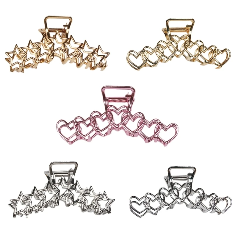 

Big Hair Claw Clip Hair Shark Clips Hair Banana Barrettes Non-Slip Jaw Girls Metal Hair Claws Ponytail Clamps for Dropshipping