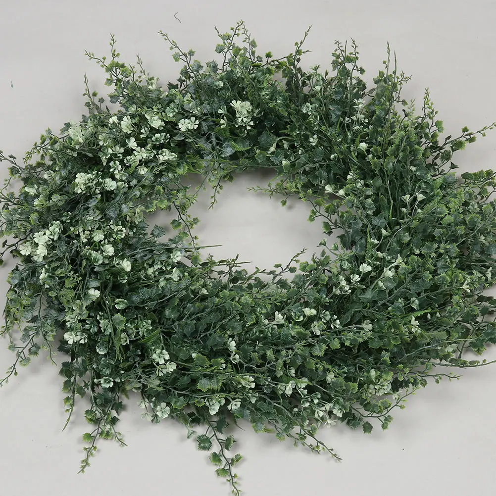 

1Pcs Grape Vine Wreath Simulated Green Natural Hanging Door Garland Decorative Home Pendant Festival Scene Decoration