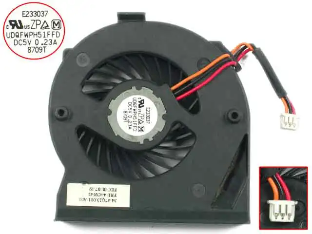 Laptop cpu cooler cooling fan for LENOVO THINKPAD X200 X200I SERIES COOLING FAN UDQFWPH51FFD, W20X3X3, 5V 0.23A, BARE FAN