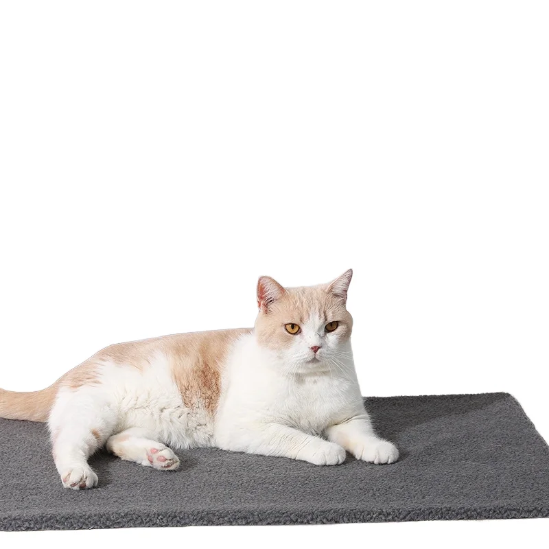 Self-Warm Cat Bed Cave Mat Fall/Winter Memory Foam with Print Pattern Removable and Washable for Traveling Cats