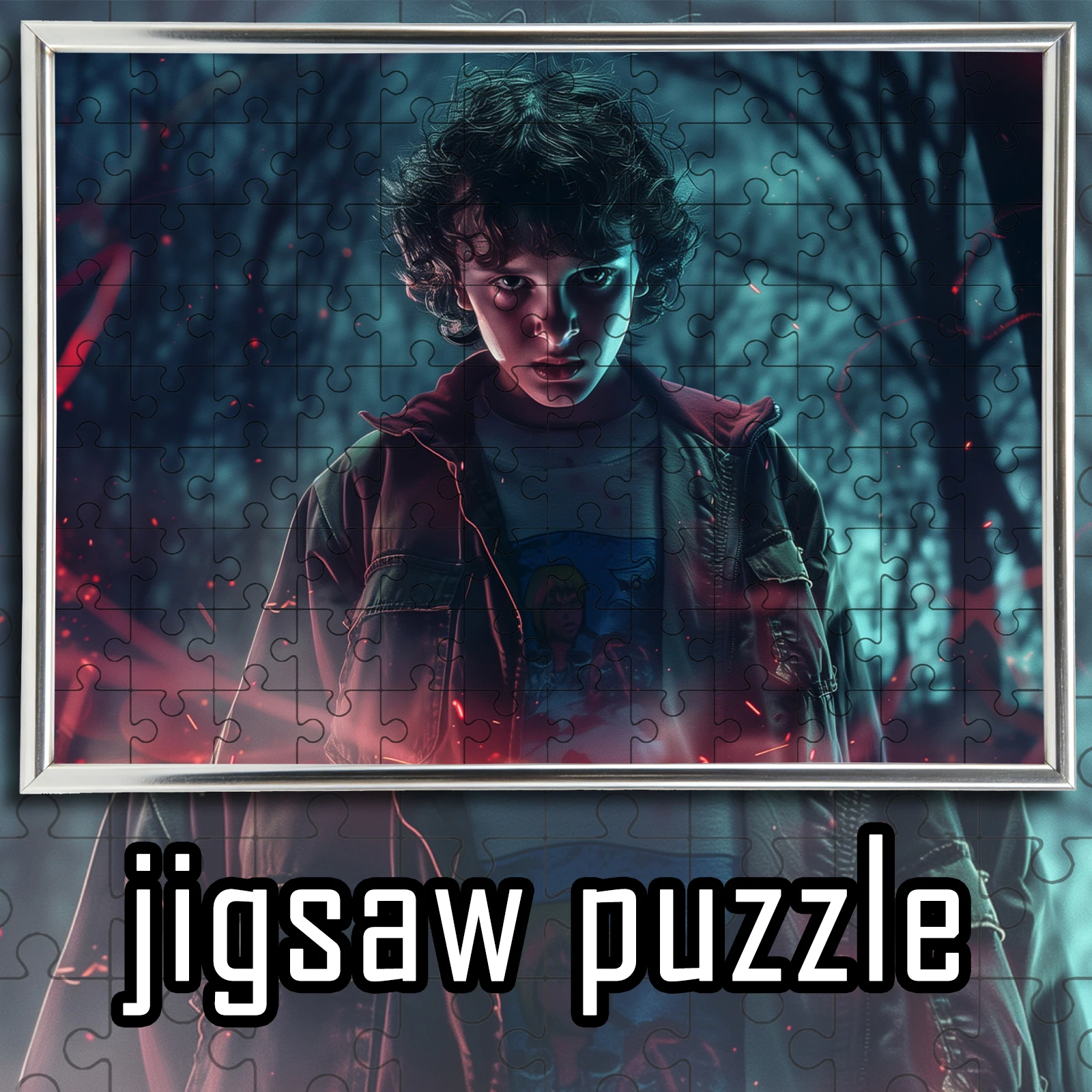 

Stranger Things Eleven theme Jigsaw 108/200/300/500/1000pcs wooden floor game puzzle,home decoration,gift