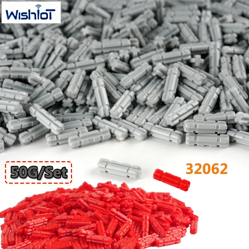 50G/Set 32062 Cross Axle Assembly Technology Building Blocks Parts Limited Position Cross Axle No. 2 Toys MOC Bricks Accessories