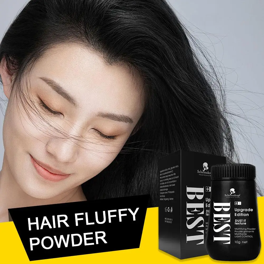 Bubuk rambut untuk peningkatan Volume rambut, menyerap minyak Frizz memperbaiki dan gaya tahan lama, menyegarkan gaya rambut bubuk 10g