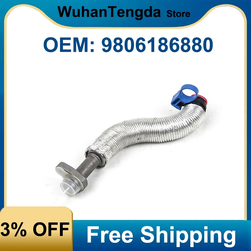 

9806186880 1.6THP Original Turbo Charger Oil Return Pipe 037979 V861706980 for Peugeot Citroen C3XR C4 C4L C5 C6