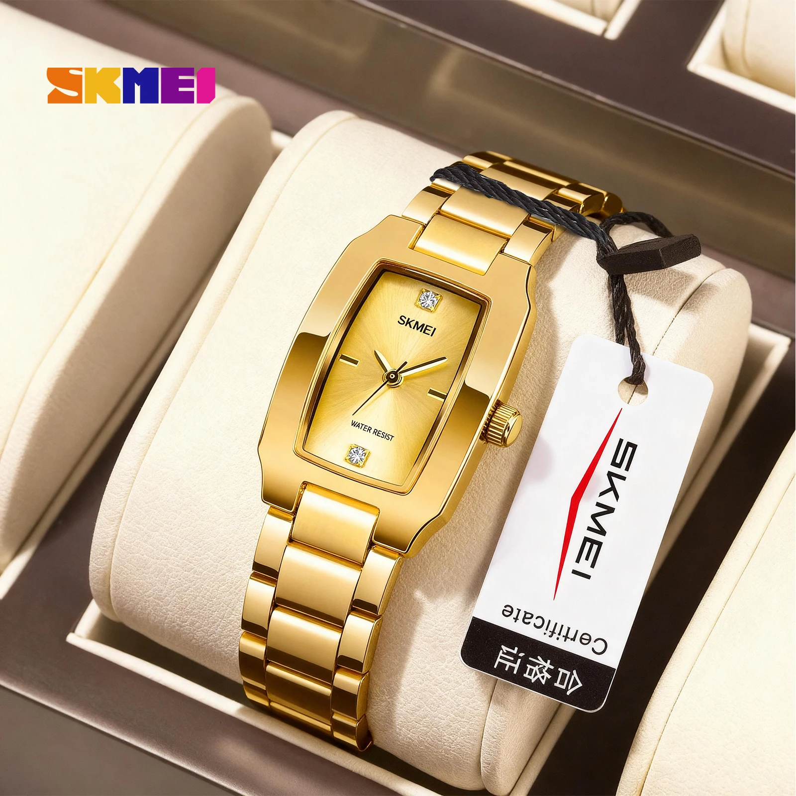 

SKMEI модные элегантные часы женские повседневные роскошные женские романтические стильные водонепроницаемые кварцевые наручные часы Relogio Feminino