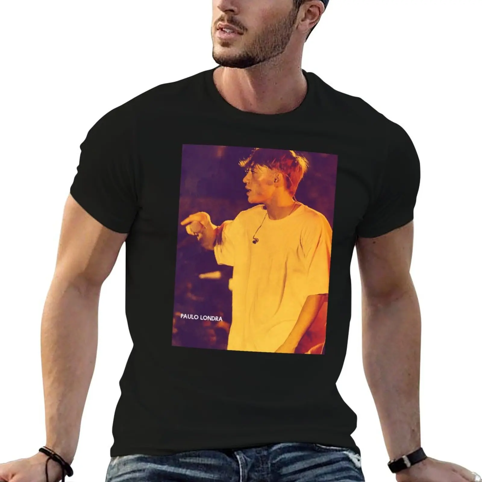 Paulo Londra fire effect T-Shirt Daily Wear Print T-Shirt