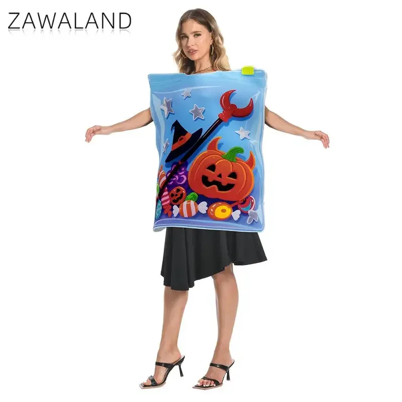 Halloween Lustiges Kostüm Cosplay Kürbis Grafik Schwamm Anzug Erwachsene Festival Parade Dress Up Party Performance Kleidung