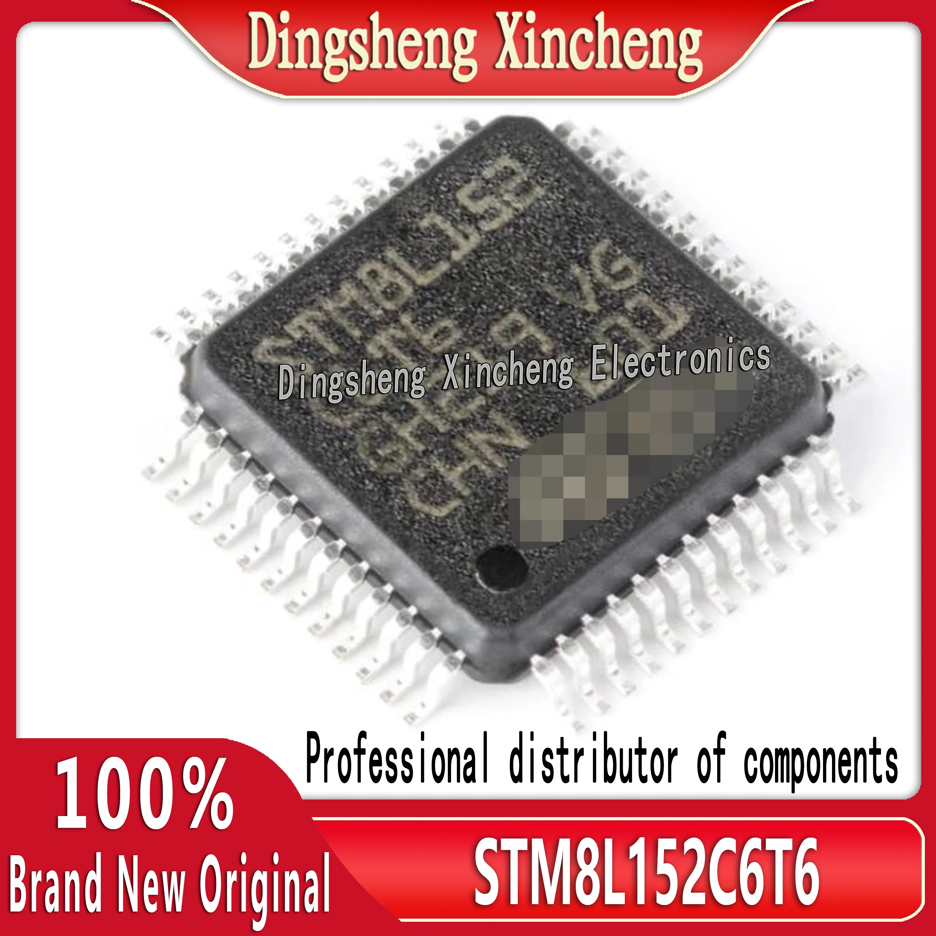 Original genuine STM8L152C6T6 LQFP-48 16MHz/32KB flash memory/8-bit microcontroller MCU