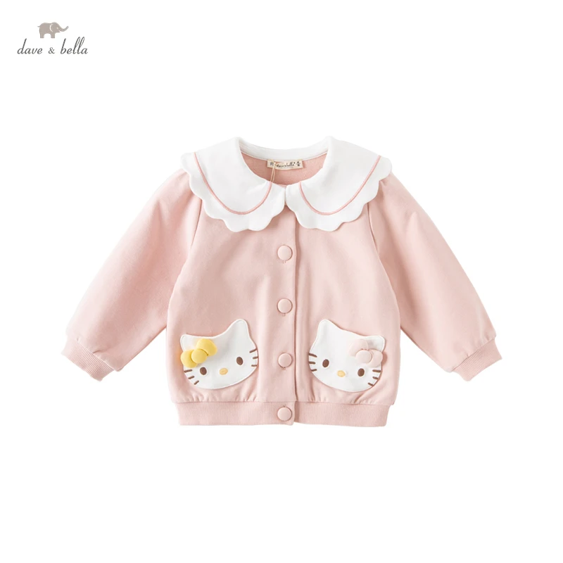 

Hello Kitty Dave Bella Autumn Baby Clothes Boys Girls Cotton Pink Cute Coat Causal Jacket Infant Kids Top Outwear DB3222611