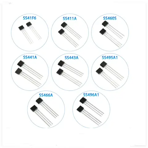 5PCS 100% New Original SS443F  SS443A  SS441R  SS411A  SS413F SS413F SS461R SS460S SS495B SS41F6 SS460P TO-92 Hall Sensor