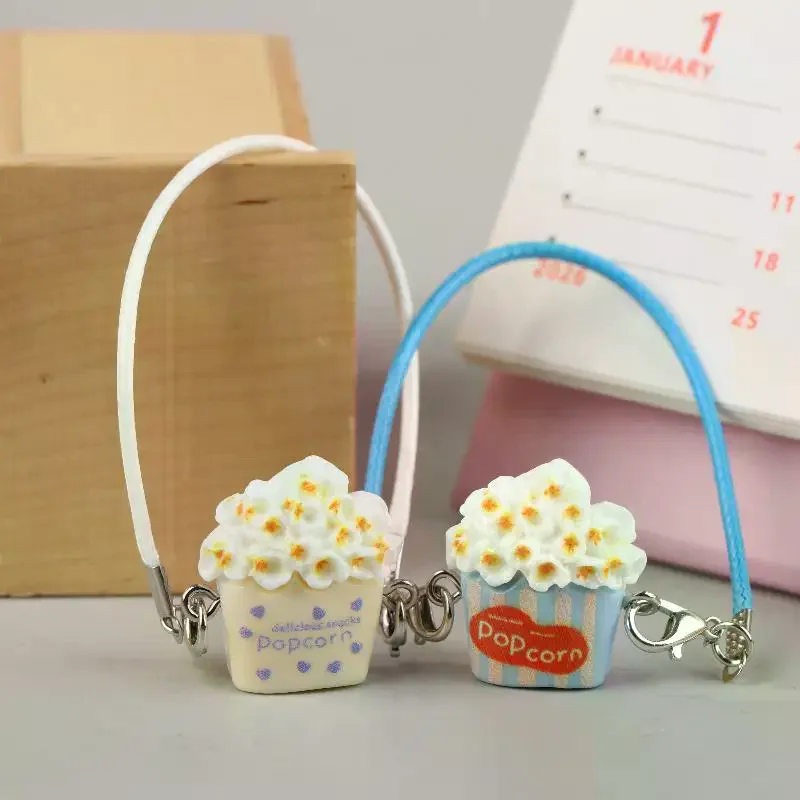 5/10Pcs Mini Doll Popcorn Crossbody Bag Dolls Hanging Neck Accessories Dollhouse Pendant Decoration Dolls Dress Up Toys