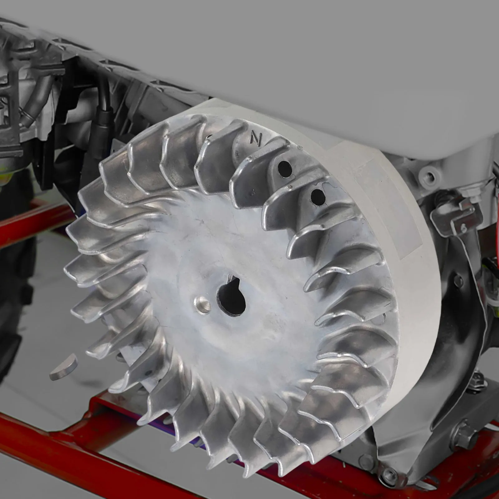 For GX200 For PREDATOR 212 Aluminum Flywheel Outdoor Sports Seamless Installation Sturdy Hub Design Wear Resistant Material