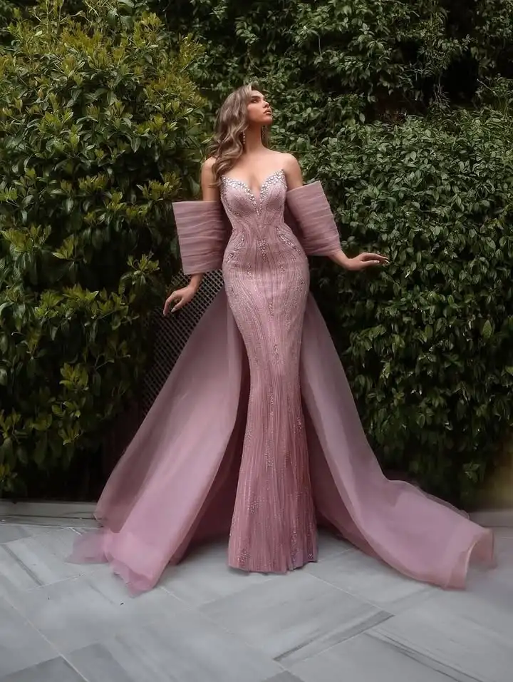 아라비안 나이트 우아한 이브닝 드레스 머메이드 섹시 파티 드레스 스팽글 프롬 가운 맞춤 제작 고급스러운 이브닝 드레스