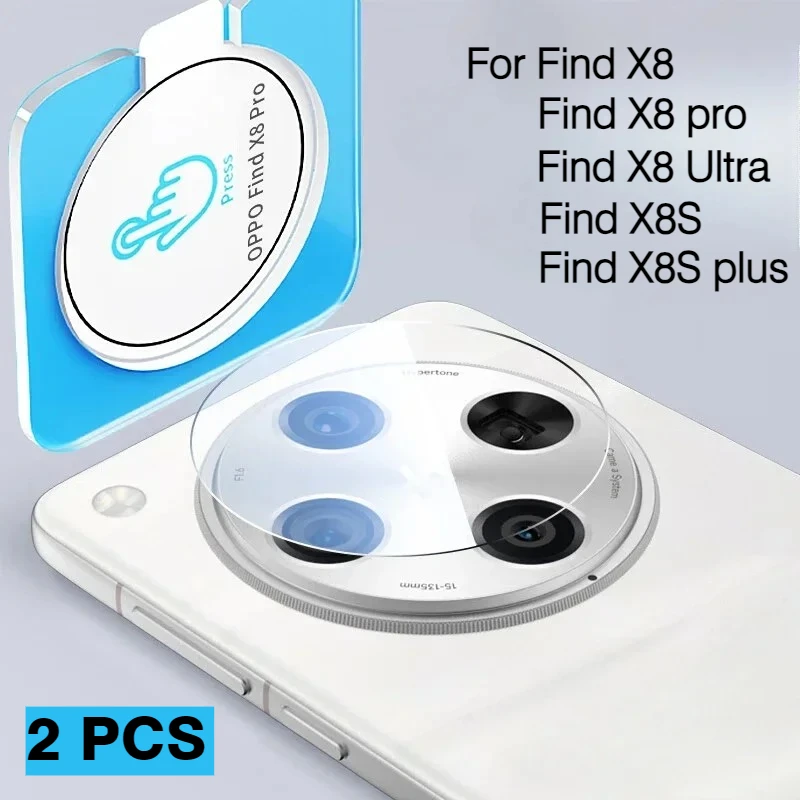 Camera Lens for OPPO Find X8 Ultra Find X8 Pro X8S Plus + Camera Protectors Tempered Glass Lens Cover Locator Installation