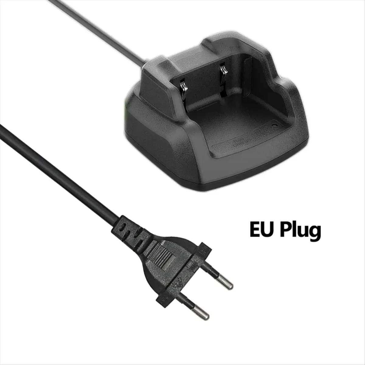 A64I C-51 เครื่องชาร์จแบตเตอรี่เครื่องชาร์จแบบตั้งโต๊ะแท่นชาร์จสำหรับ UV-K5/UV-K6/UV-K58/UV-5R PLUS วิทยุสองทางปลั๊ก EU