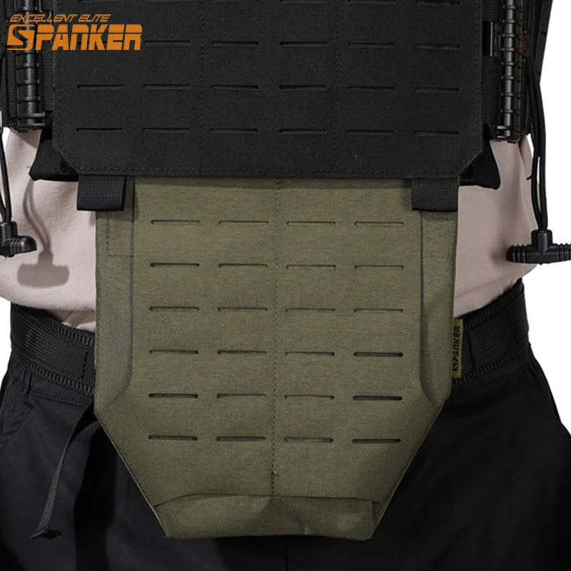 Tactical Panel Protect Pouch Magic Tape Multi-fit Pocket Retention Flap  Plate Carrier Pouch Assault Hunting Vest Tool Bag