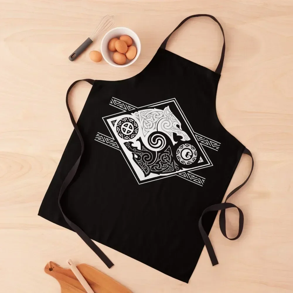 

HATI AND SKOLL Apron For Kitchen Women Home Cleaning Camping for home useful pieces Apron