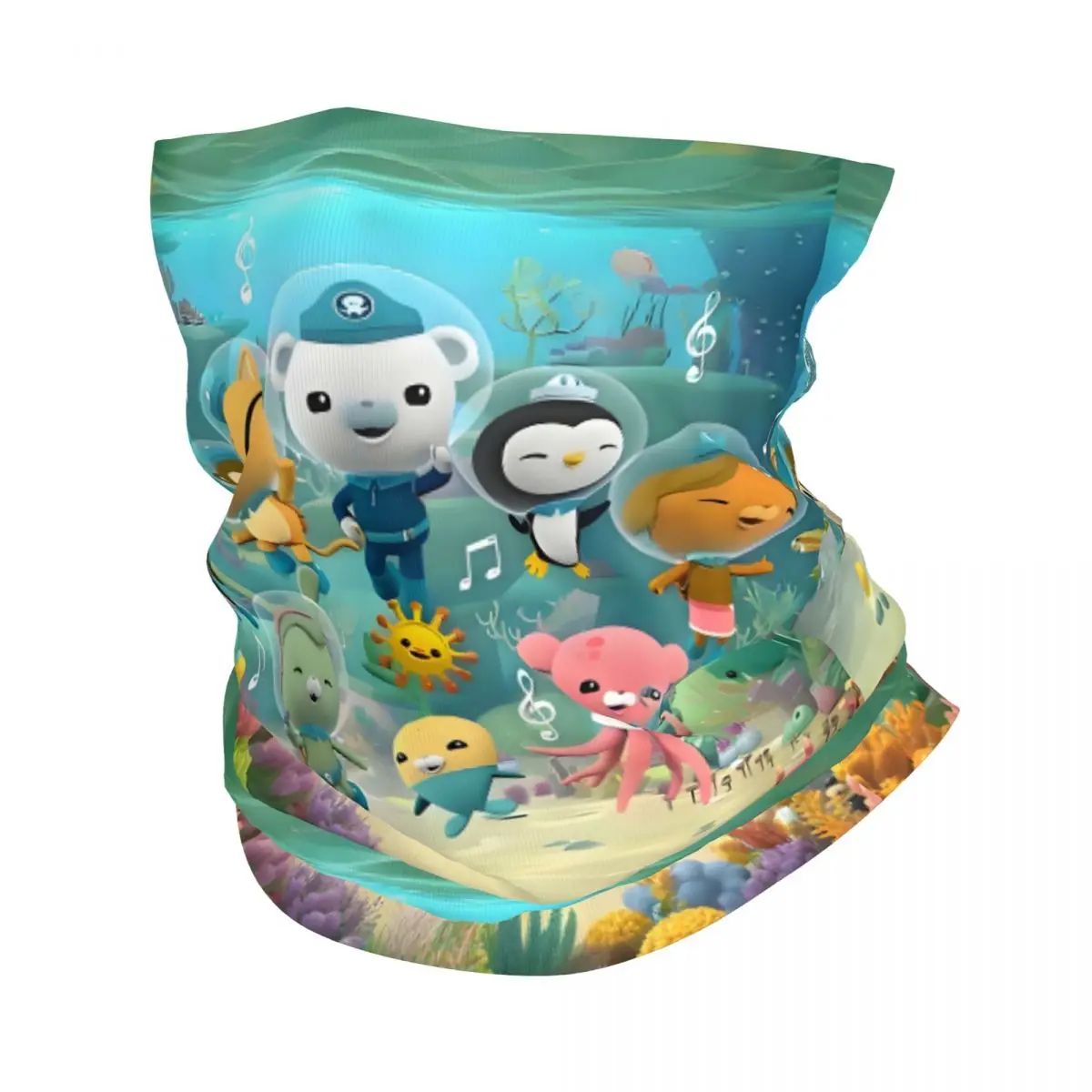 

Custom Anime Octonauts Children TV Bandana Neck Warmer Men Women Winter Ski Hiking Scarf Gaiter Cartoon Cute Face Cover